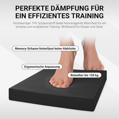 MSPORTS Balance Pad - Premium - inkl. Balance - Übungsposter - Gleichgewichtstraining und Koordinati