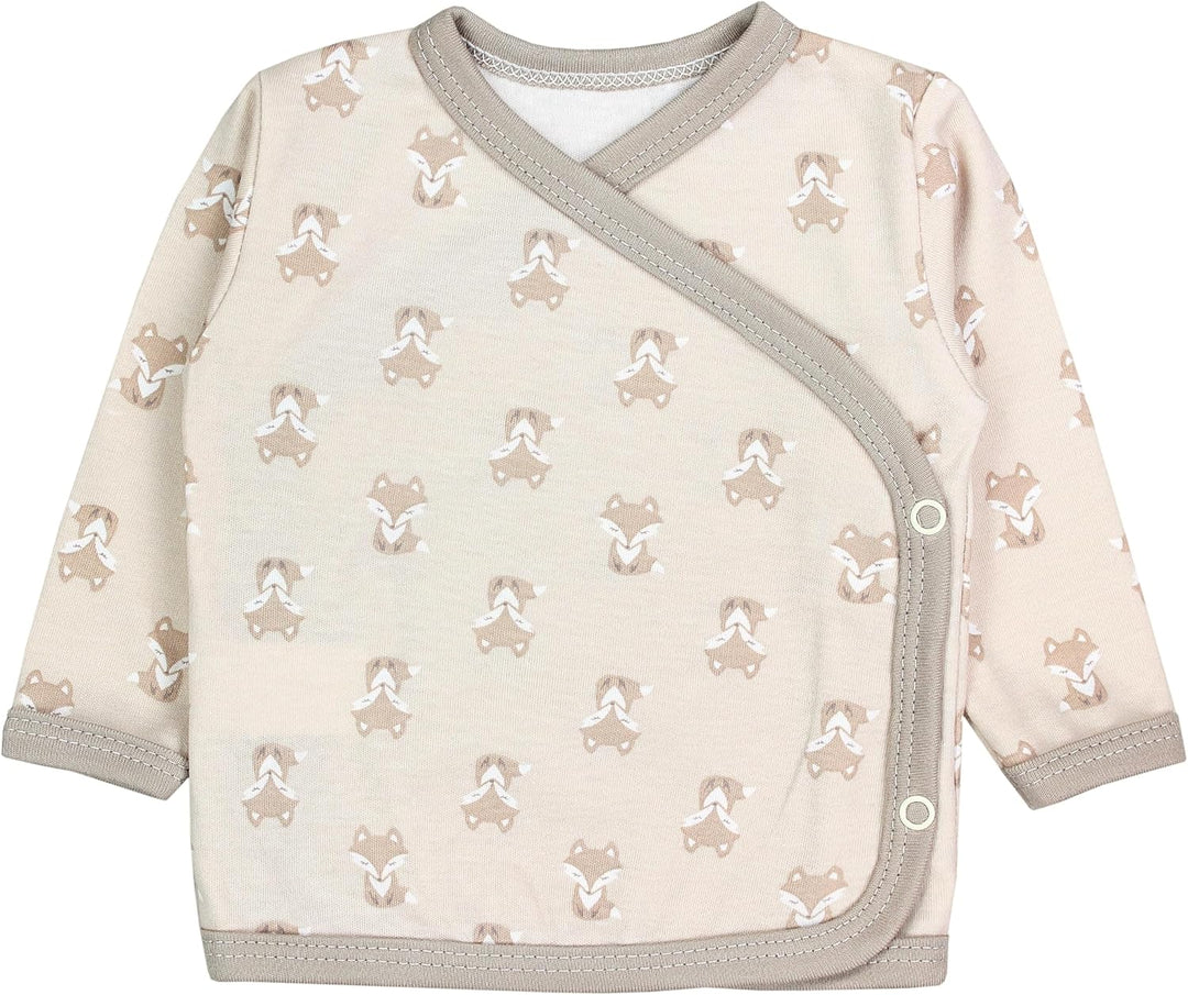 TupTam Baby Langarm Wickelshirt 5er Set aus Oeko-TEX zertifizierten Stoffen Unisex, 50 Igel F&#xFC;c