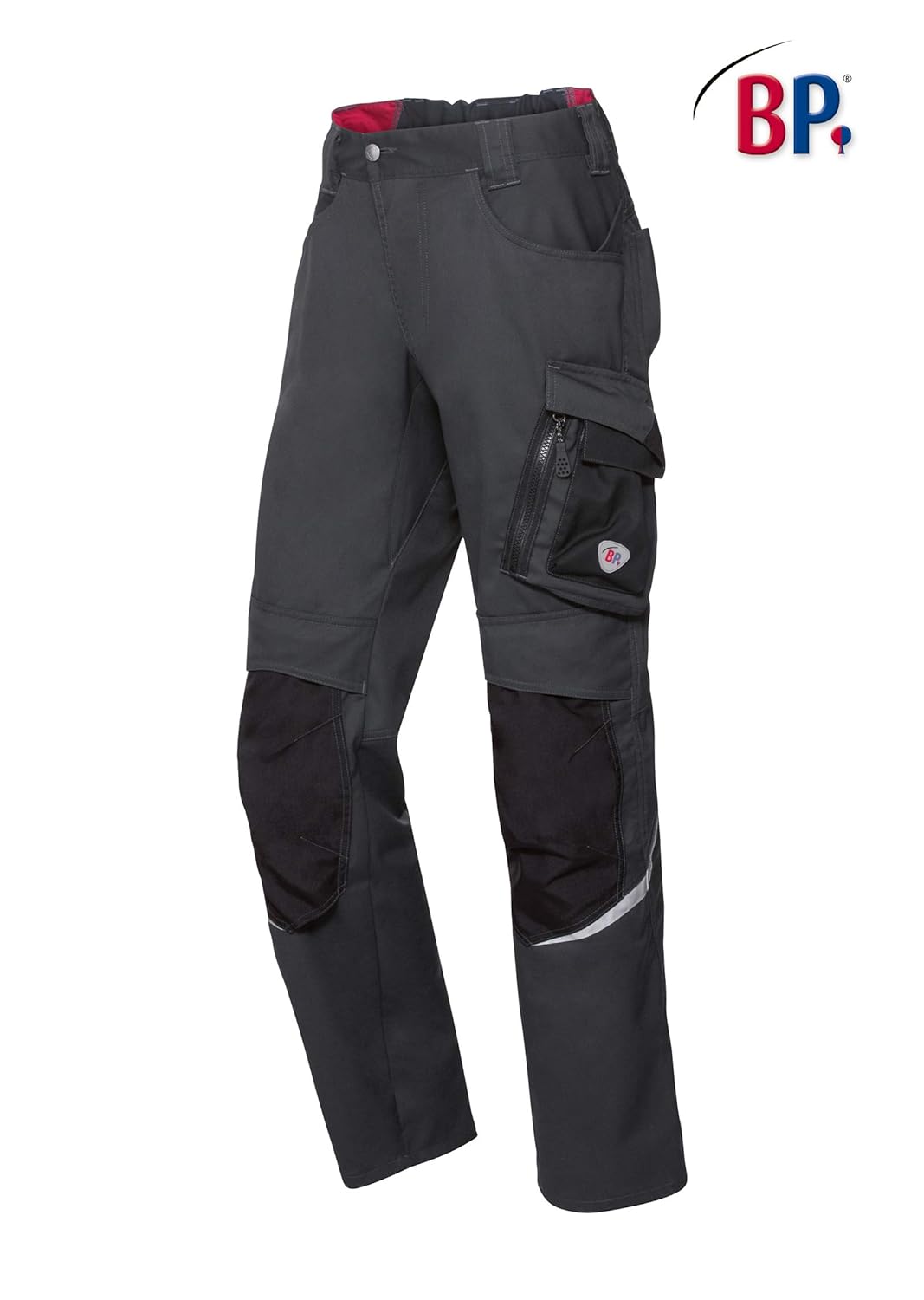 BP 1998-570-5632 Arbeitshose mit Kniepolstertaschen - Schlanke Silhouette - Elastischer Rückengurt -