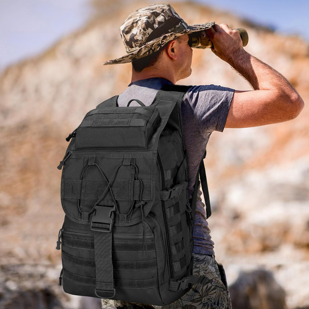 SHANNA Militärrucksack 35L/50L Armee Rucksack Molle, Hohe Kapazität Trekkingrucksack Wanderrucksäcke