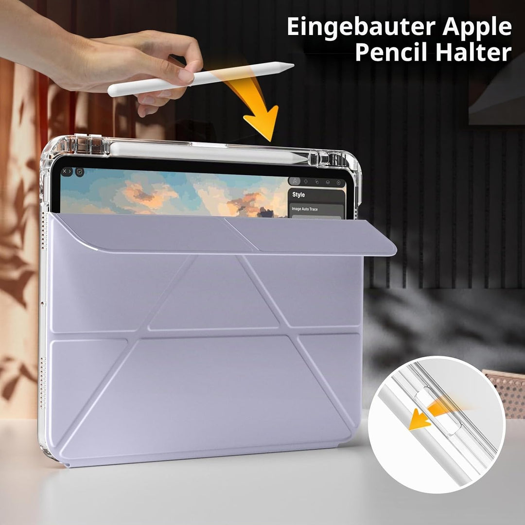 Hülle für iPad 11. Generation (A16) 11 Zoll 2025, iPad 10. Generation 10,9 Zoll 2022 mit Stifthalter