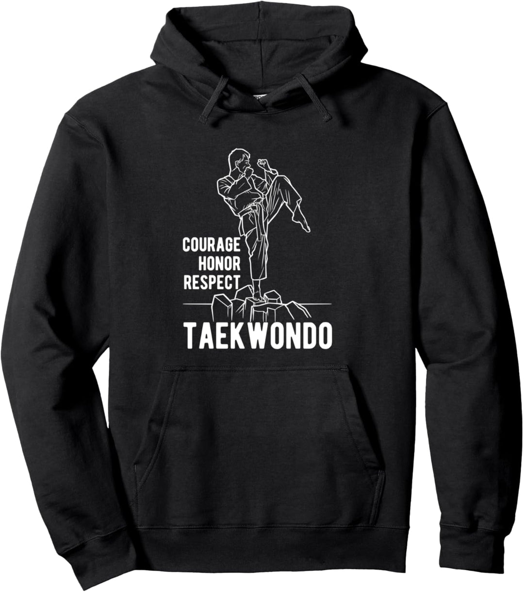 Courage Honor Respect Taekwondo Tae Kwon Do Kämpfer Pullover Hoodie