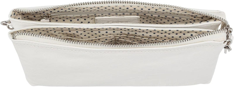 Gabor bags Emmy Damen Clutch Abendtasche Klein 22,5 x 4,5 x 13,5 Weiss, 22,5 x 4,5 x 13,5 Weiss