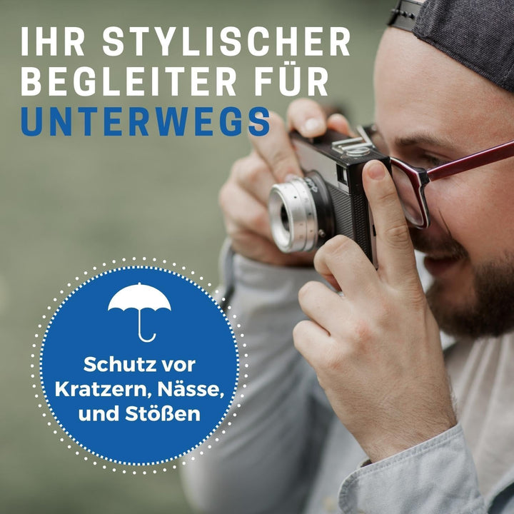 PEDEA Hardcase Kameratasche für Aberg Best 21 / Canon IXUS 275 HS, 285 HS, PowerShot D30 / Olympus T