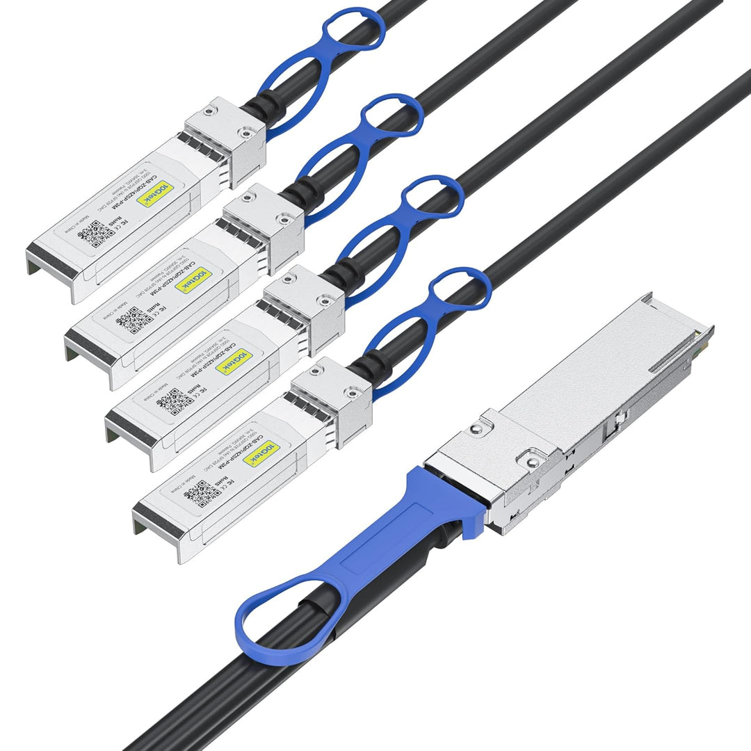 10Gtek 100G QSFP28 to 4X 25G SFP28 Breakout DAC Passive Direct Attach Copper Twinax Cable for Cisco
