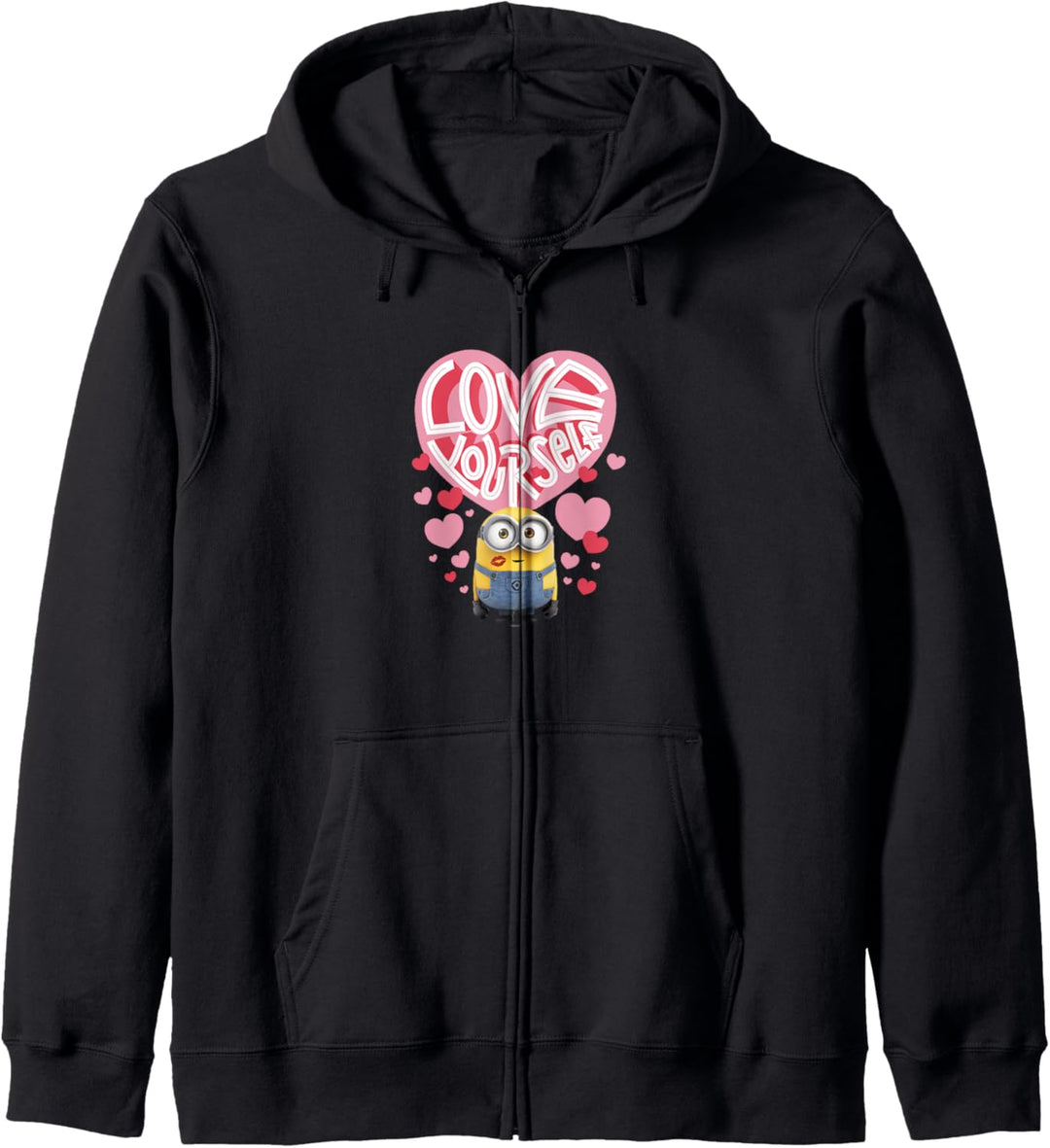 Minions Valentines Day Love Yourself Heart Collage Kapuzenjacke