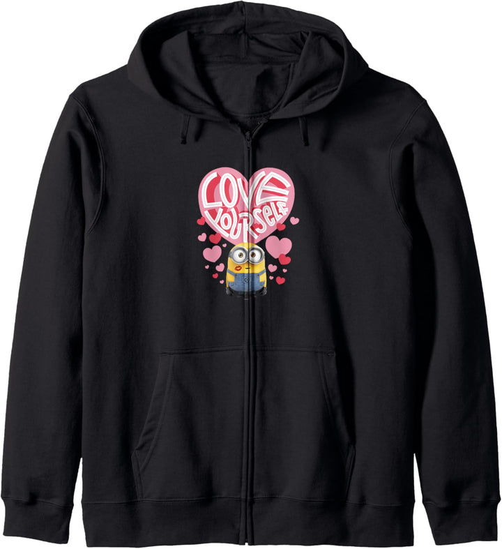 Minions Valentines Day Love Yourself Heart Collage Kapuzenjacke