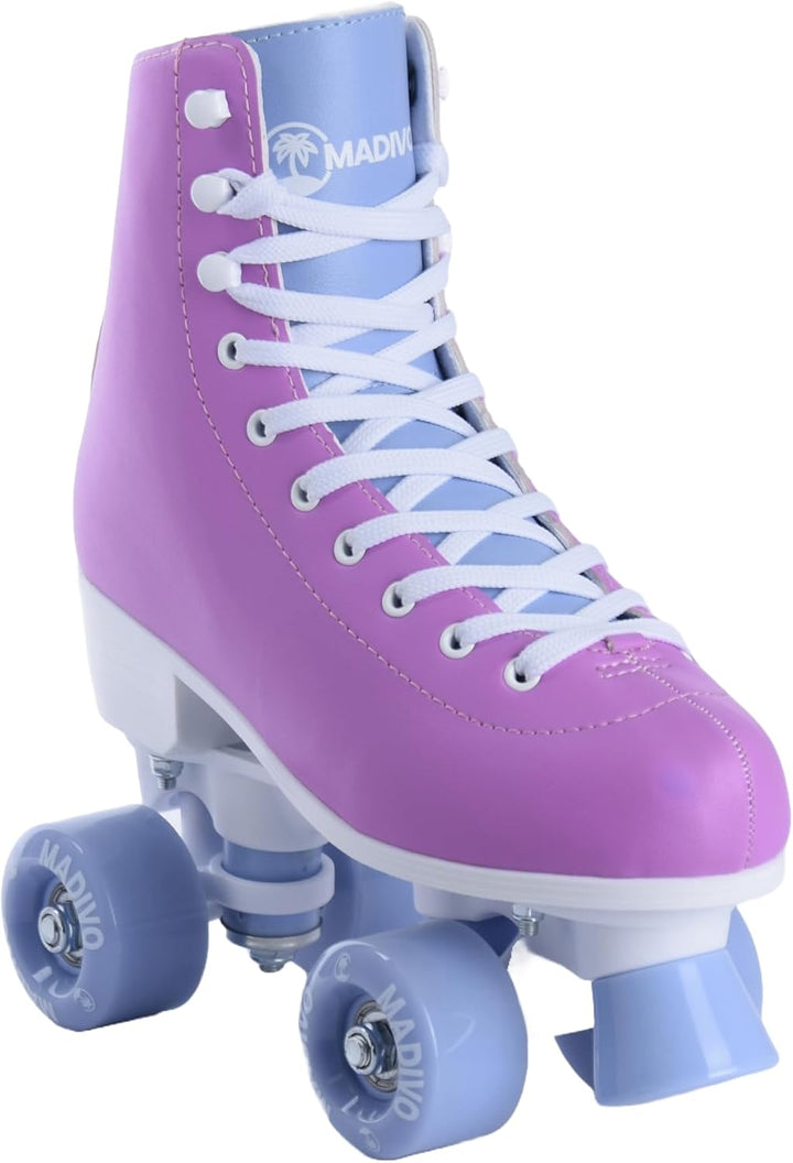 MADIVO Pastel Damen Klassische Retro Rollschuhe | ABEC-7 Kugellager | Mädchen Roller Skates Inliner