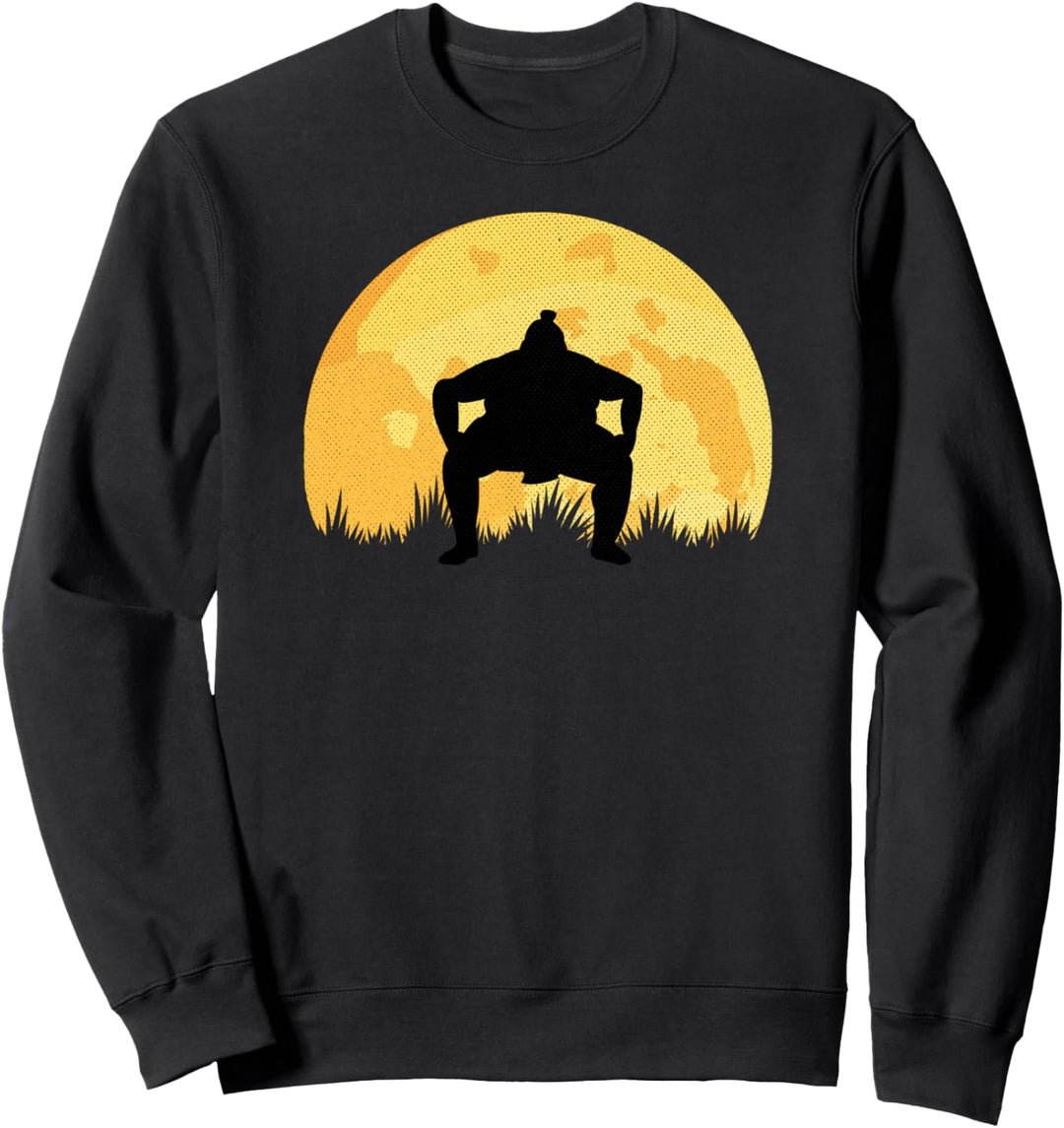 Retro Sumo Wrestler Geschenk Sweatshirt