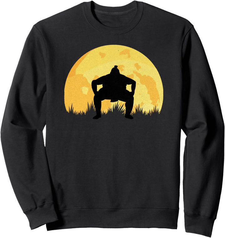 Retro Sumo Wrestler Geschenk Sweatshirt