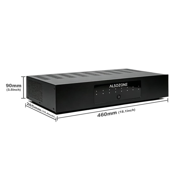 3eAudio PAM158 Multikanal-Endstufe – 8-Kanal Verstärker mit 150W pro Kanal, GaN-Netzteil, PFFB-Techn