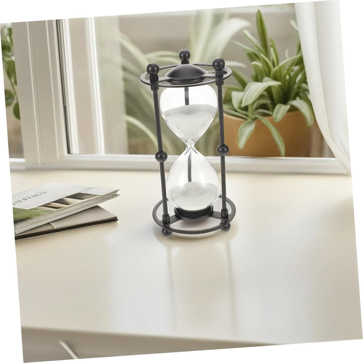 MAGICLULU Vintage Sanduhr mit Präzisem Gebets Timing und Lautlosem Betrieb aus Glas und Eisen Klassi