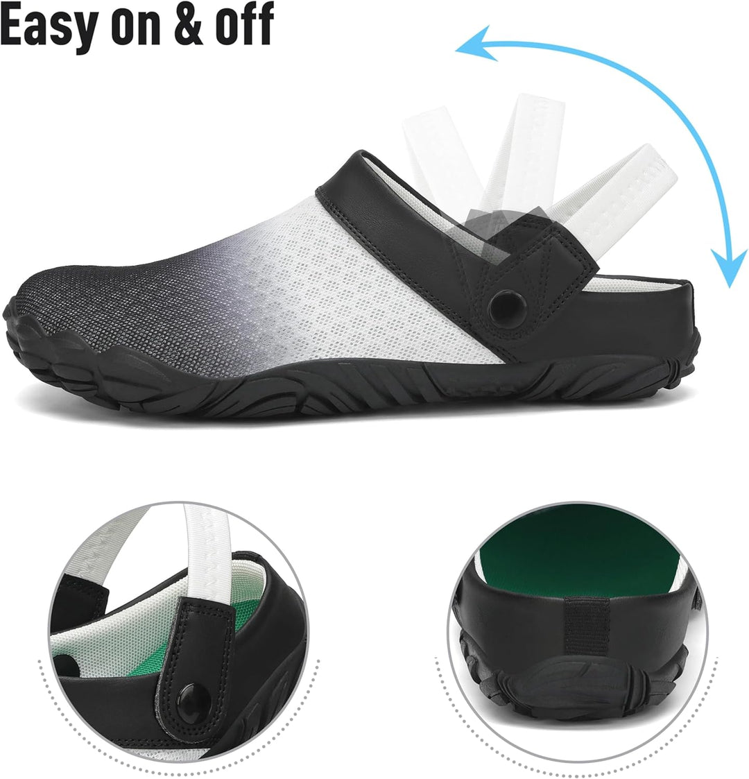 SAGUARO Sommer Clogs Herren Gartenschuhe Damen Hausschuhe Leicht Pantolette rutschfest Badelatschen