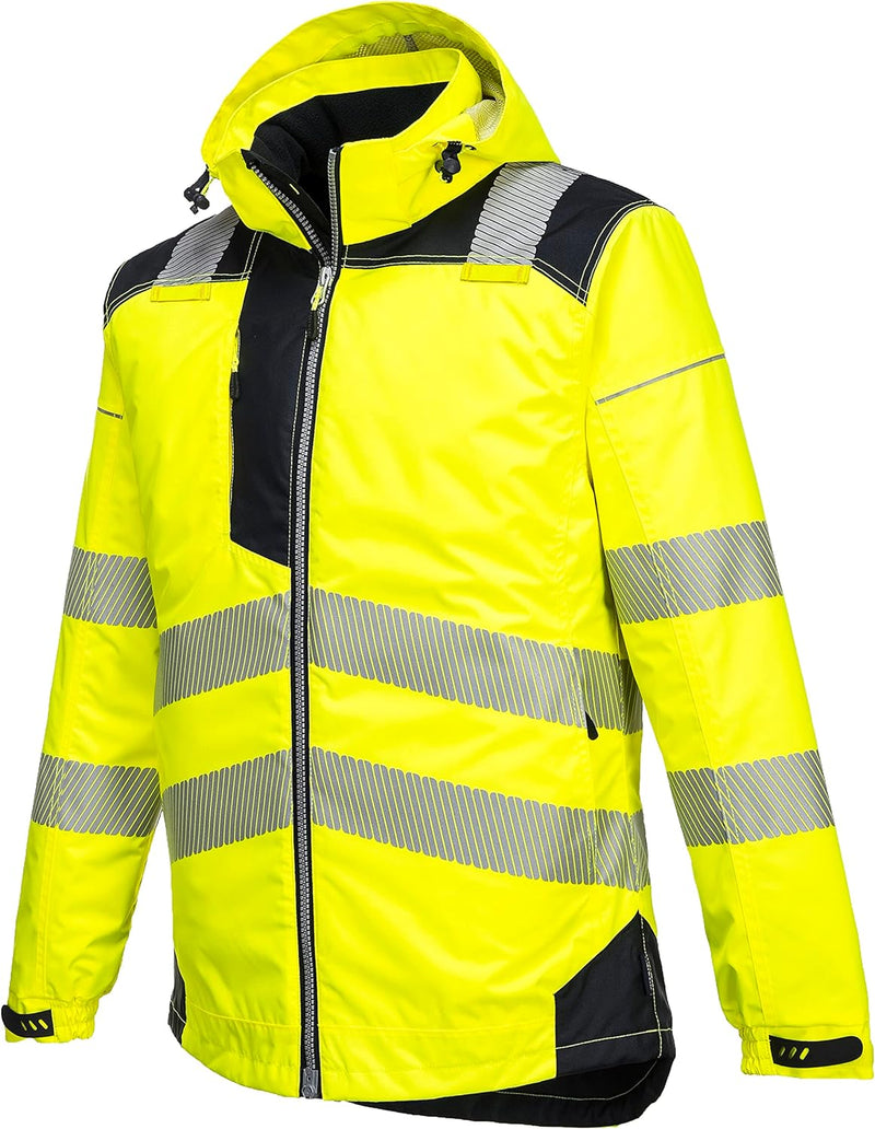 Portwest T400YBR6XL Vision Regen- und Warnschutzjacke, Grösse 6XL, Gelb/Schwarz 6XL gelb / schwarz,