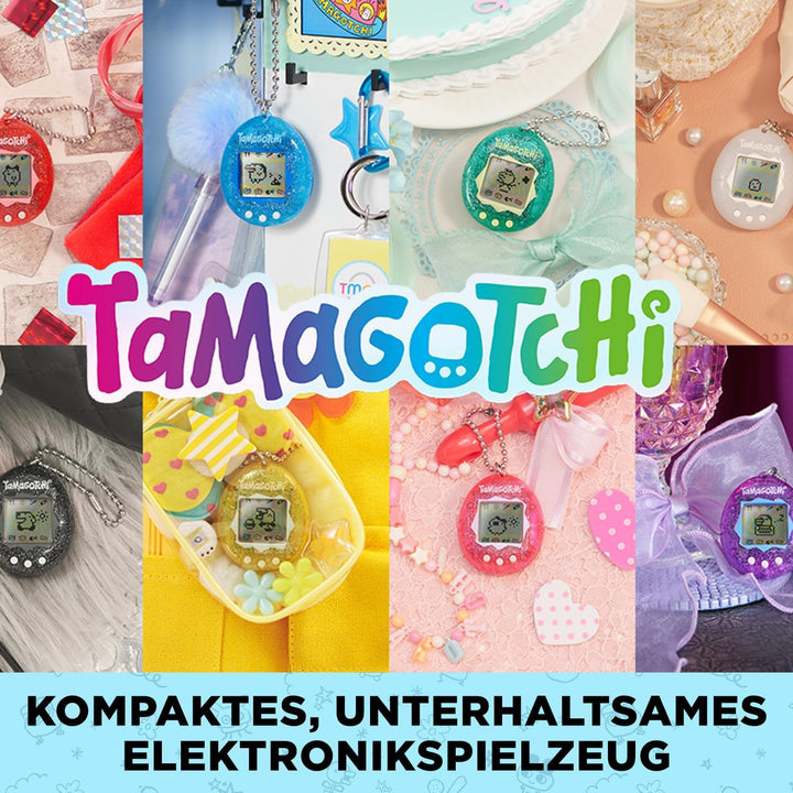 Bandai - Original Tamagotchi Color Collection Green - Elektronisches virtuelles Haustier mit Farbdis