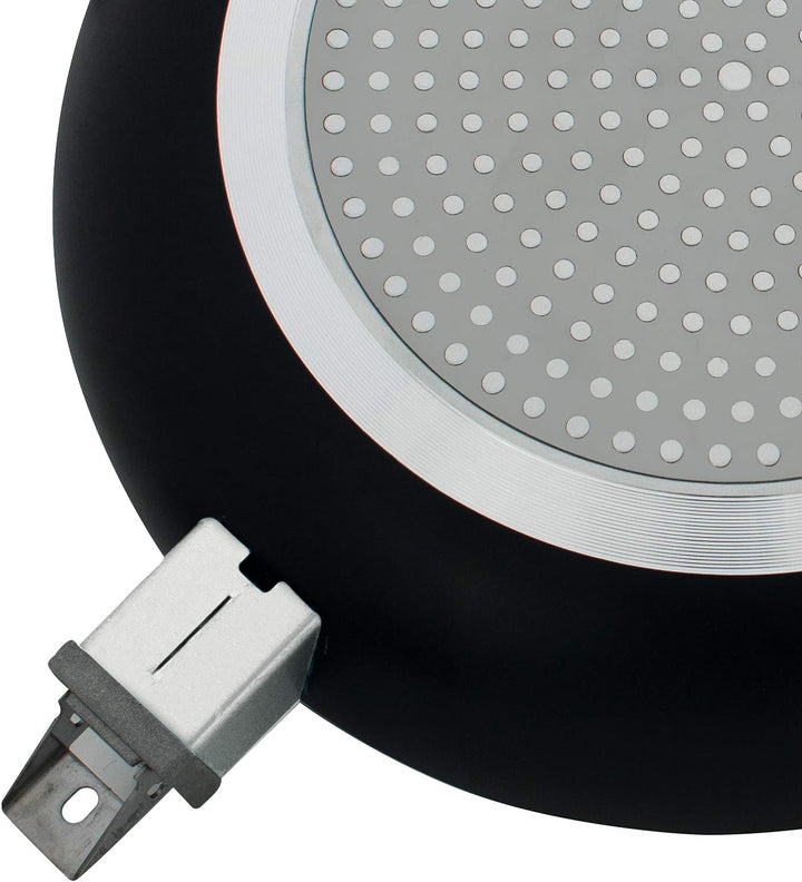 Eurotrail Wok mit Antihaftbeschichtung, schwarz, Ø 28×8.5cm, Ø 28×8.5cm