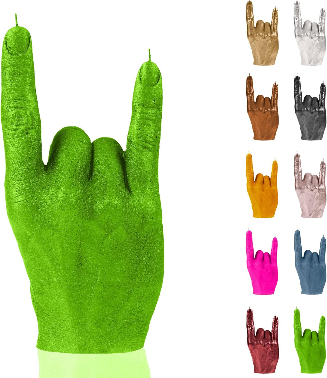 Candellana Hand RCK Kerze - Hand Figur - Coole Deko - Gothic Deko - Grunge Deko Kerze - Heavy Metal