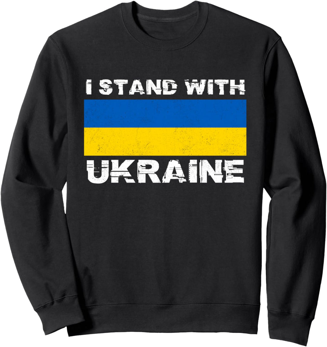 Ukrainische Unterstützung I Stand With Ukraine Stop War Ukraine Flag Sweatshirt