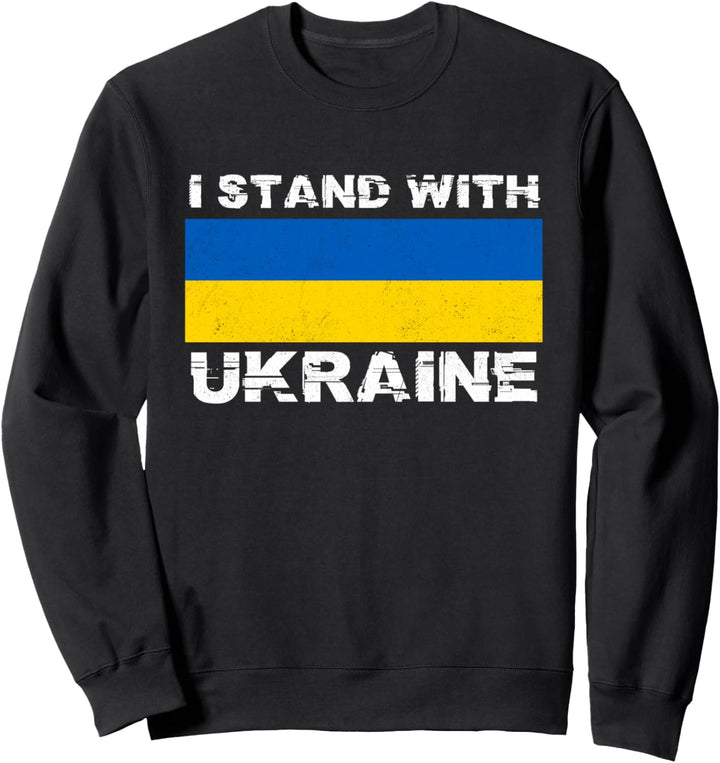 Ukrainische Unterstützung I Stand With Ukraine Stop War Ukraine Flag Sweatshirt