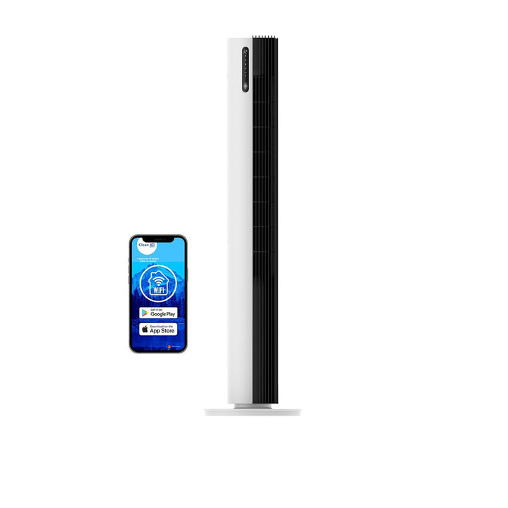 Clean Air Optima CA-407W Smart - Luxe Turmventilator - Luftbewegung: bis 500m³/h - Oszillation: 90º