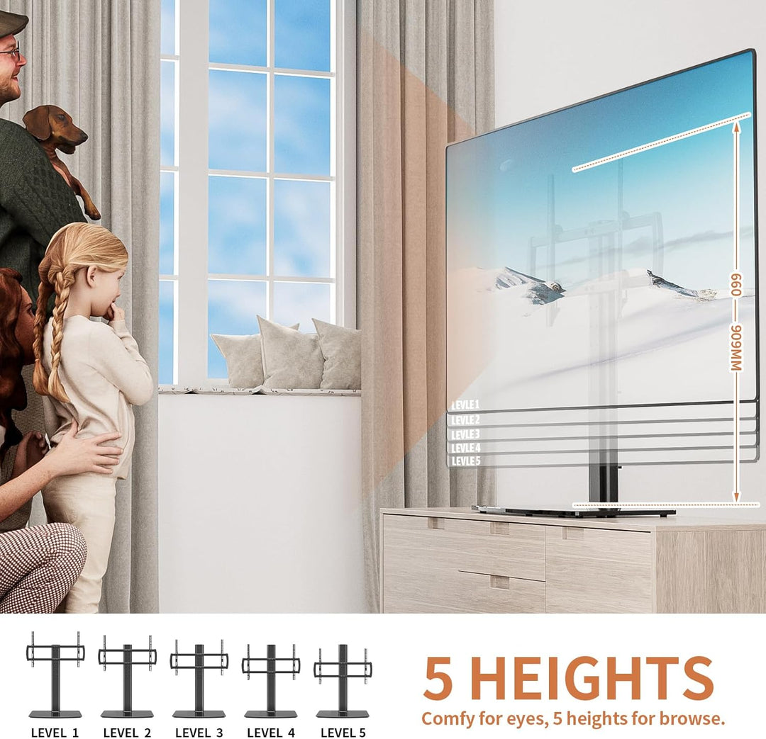 TV Standfuss Universal Höhenverstellbar Ständer Halterung Fernsehständer 40''-86'' LCD LED Flachbild