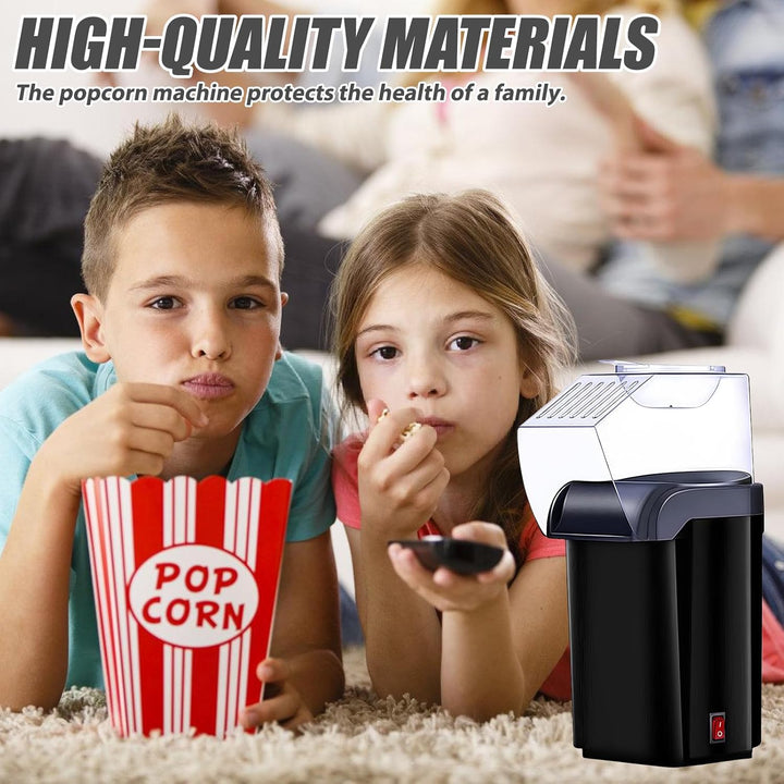HeissLuft Popcornmaschine, 1200W Elektrische Popcorn Maker Selbstgemachte Schnelles Popcorn 2 Minute