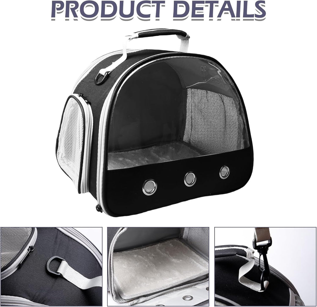 Transportbox Hamster, 30x25x25cm Transporttasche für Katze Hund, Kleintier Haustier-Tragetasche mit