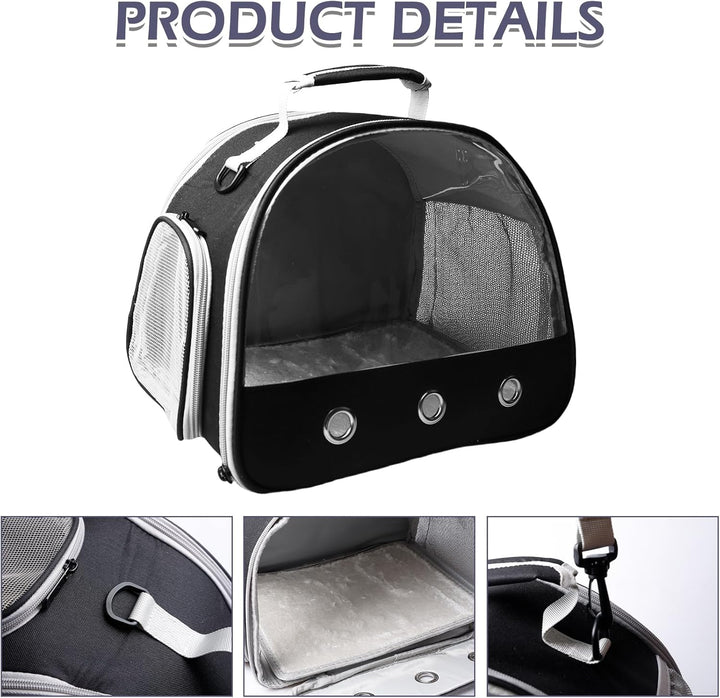 Transportbox Hamster, 30x25x25cm Transporttasche für Katze Hund, Kleintier Haustier-Tragetasche mit