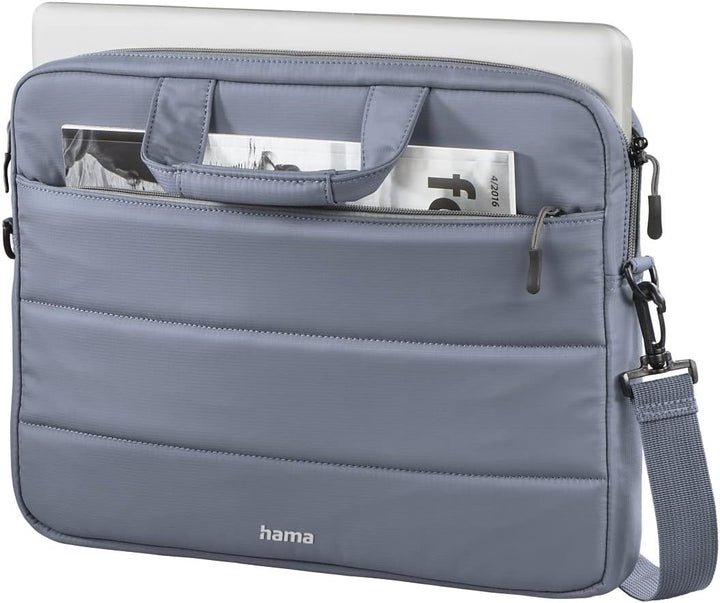 Hama Unisex Toronto Notebook Tasche (1er Pack) 13,3'' / 34 cm Grau Blau, 13,3'' / 34 cm Grau Blau