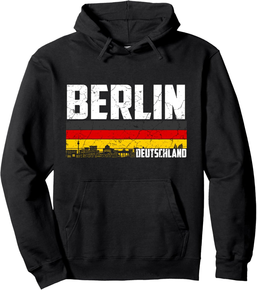 Mein Berlin Skyline Deutschland Heimat Stadt Pullover Hoodie