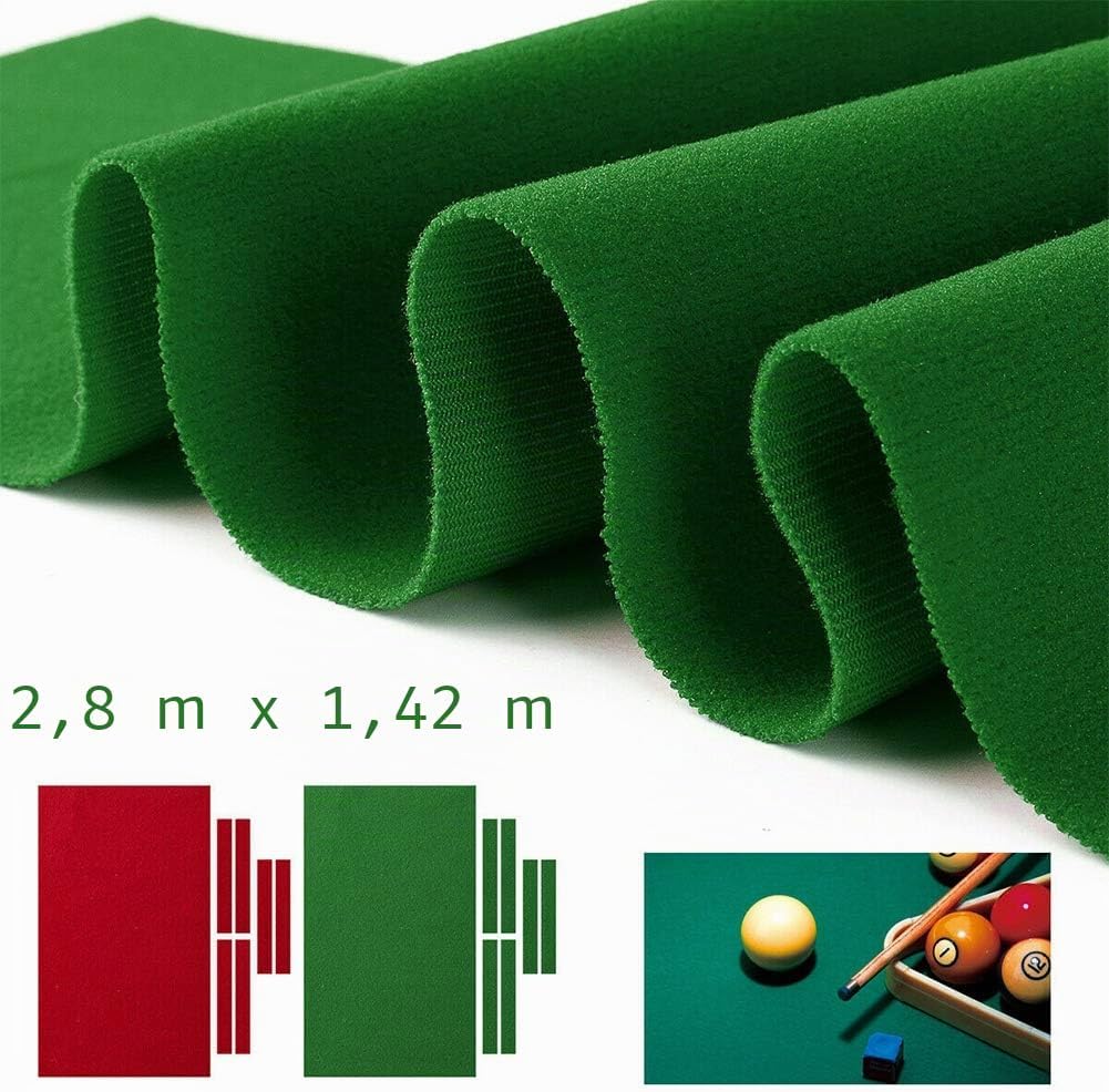 XHXseller Tischdecke, Tischunterlage, professionelle Billard-Pool-Tischdecke, Zubehör, Nylon-Bar, so