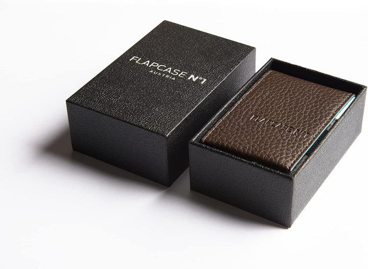 FLAPCASE N°1 • Brown Club • Designer Zigarettenetui, Made in Austria, Leder vegan Zigarettenbox für