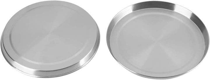 Ejoyous 4 Stück Herdabdeckplatten Edelstahl, Herddeckel aus Edelstahl Deckel für Runde Grillplatten