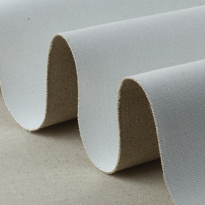 TOUROCMONT Leinwand auf Rolle Leinen -587 g/m² Leinen Maltuch Breite 80 cm Leinwandrolle 3 M 80 cm x