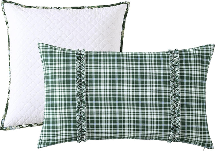 Laura Ashley - Queensize-Bettbezug-Set, wendbares Baumwoll-Bettwäsche-Set, inklusive passendem Kisse