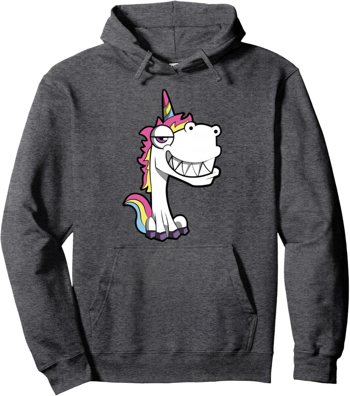 Grinsendes Einhorn Pullover Hoodie