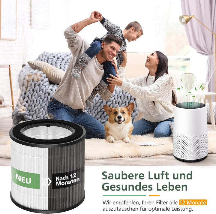 2 Stück HEPA-Ersatzfilter Kompatibel mit Philips 800 Series Luftreiniger - AC0830/10 AC0820/30 AC082