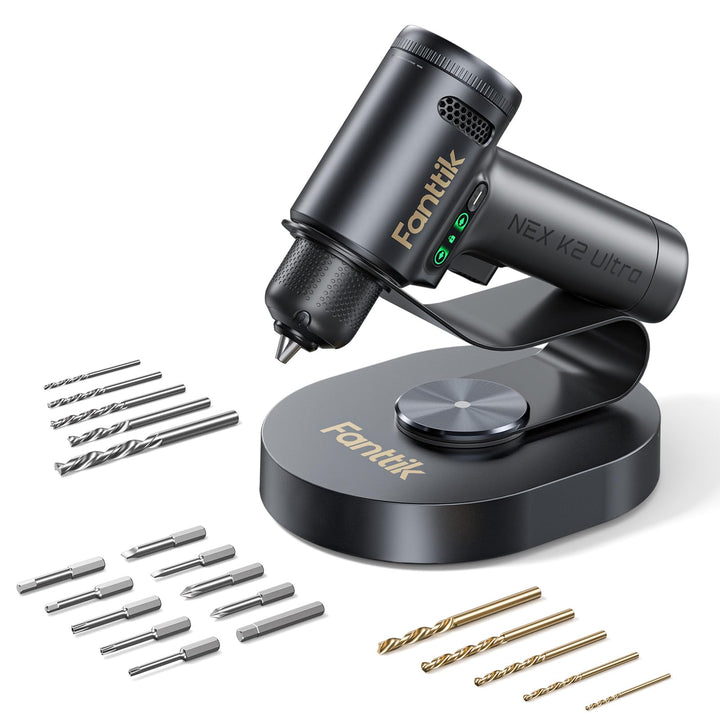 Fanttik K2 Ultra Akku-Bohrschrauber mit 2500-mAh-Akku, Akkuschrauber Max. 30 Nm, Max. 1250 U/min, Ta