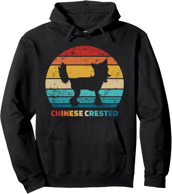 Chinese Crested vintage Pullover Hoodie