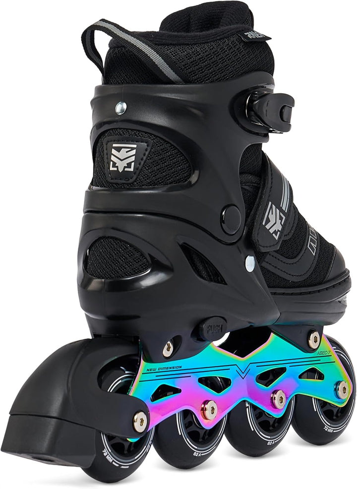 RAVEN Inline Skates Inliner für Kinder und Erwachsene OPTIONAL 2in1 mit Schlittschuhen verstellbar 3