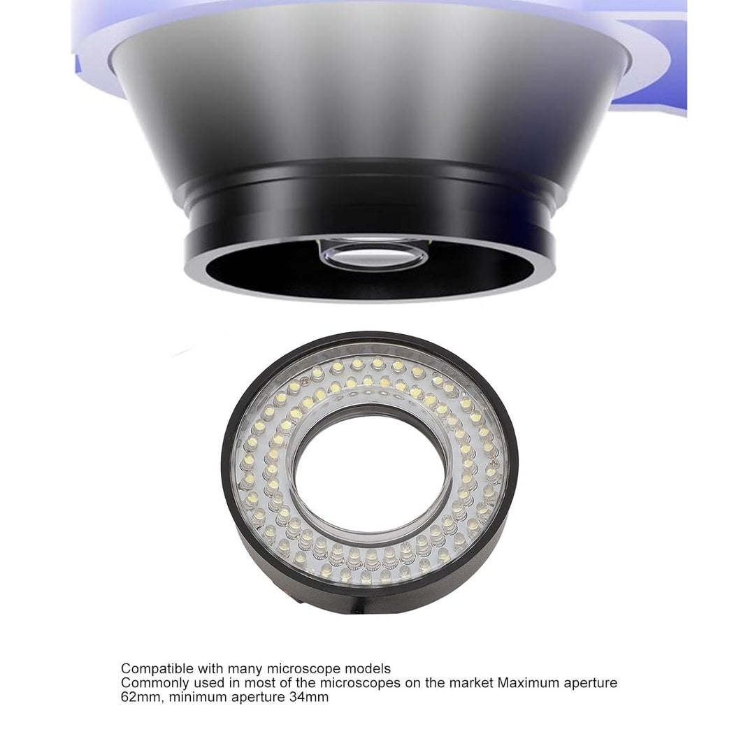 72 LED-Ringlichtbeleuchtung, 6500 K Bis 7500 K Verstellbares Mikroskop-Ringlicht, USB 5 V Mikroskop-