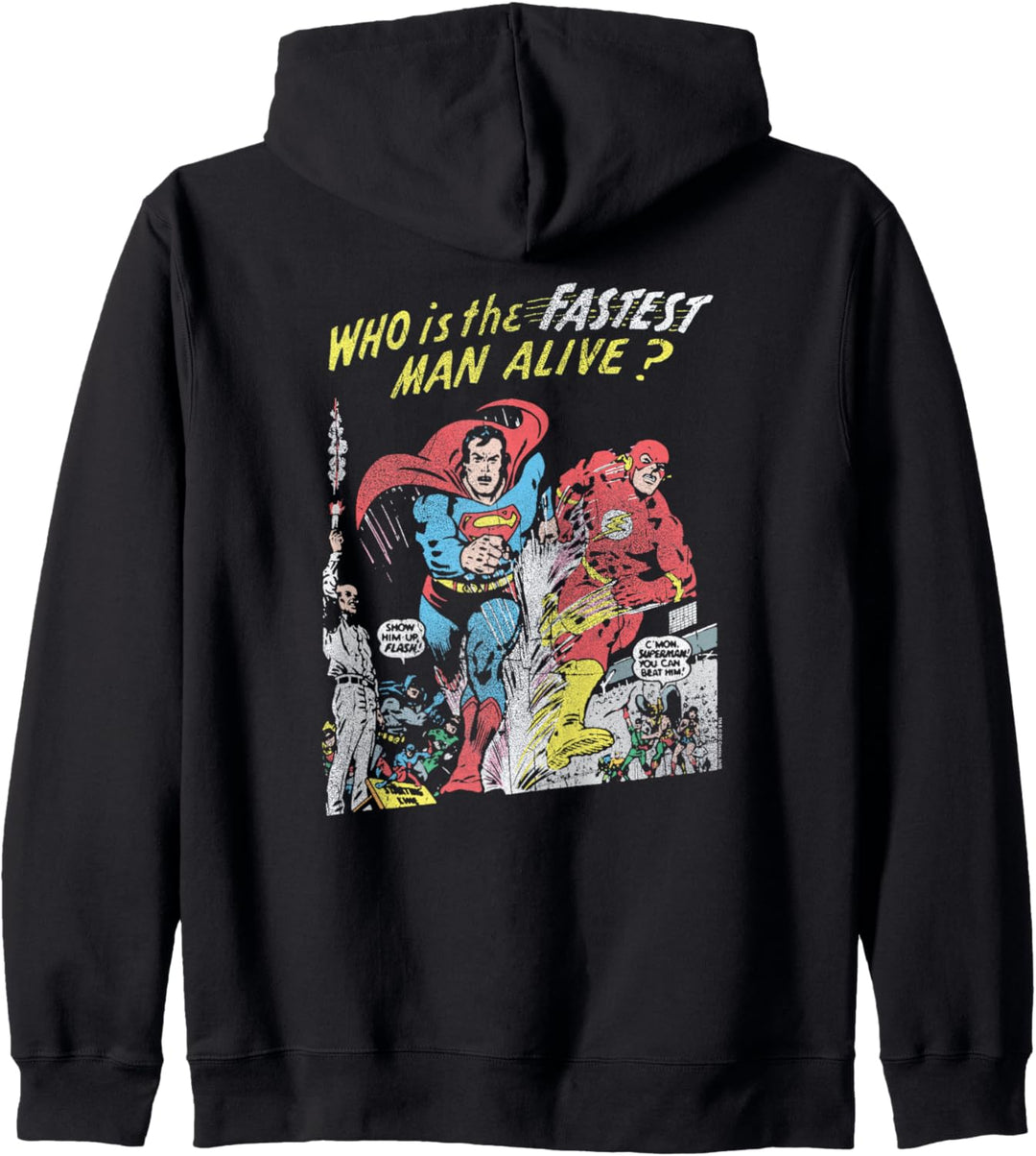 Justice League The Flash and Superman Kapuzenjacke