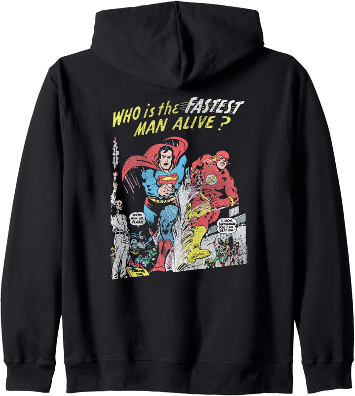Justice League The Flash and Superman Kapuzenjacke