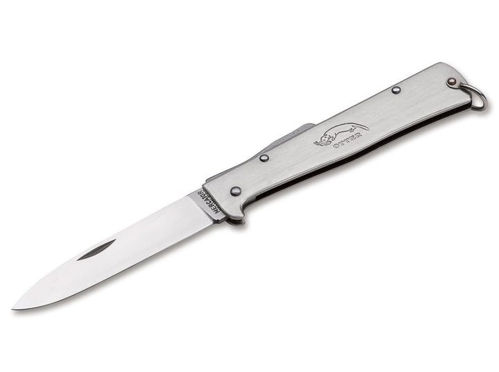 Otter 01OT077 Unisex – Erwachsene Mercator-Messer Edelstahl Clip Taschenmesser, Silber, 20,0 cm