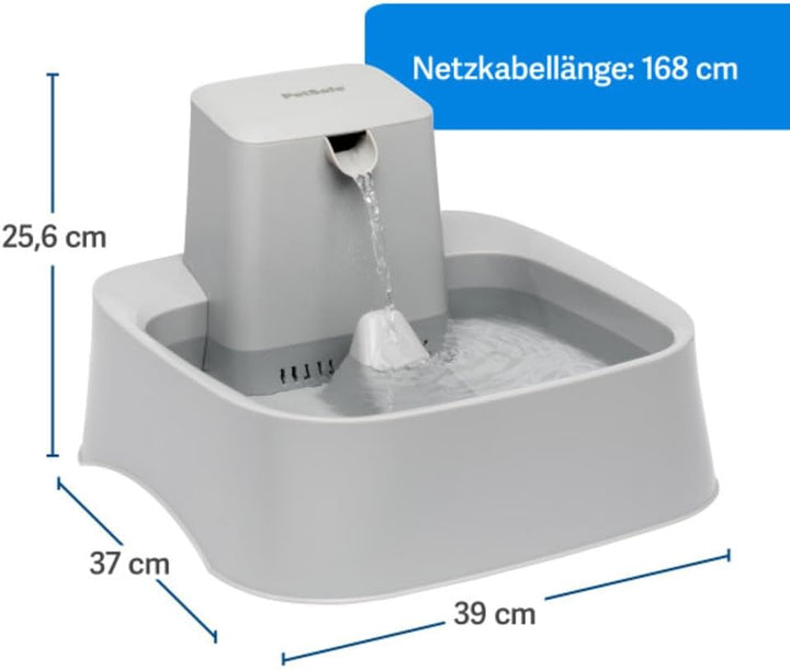 PetSafe 7,5 Liter Trinkbrunnen Drinkwell für Hunde und Katzen, Duales Filtersystem, aus BPA-freiem K
