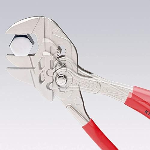 KNIPEX Zangenschlüssel, klein, Multi-Schraubenschlüssel, Chrom-Vanadium, Rostschutz verchromt, 150 m