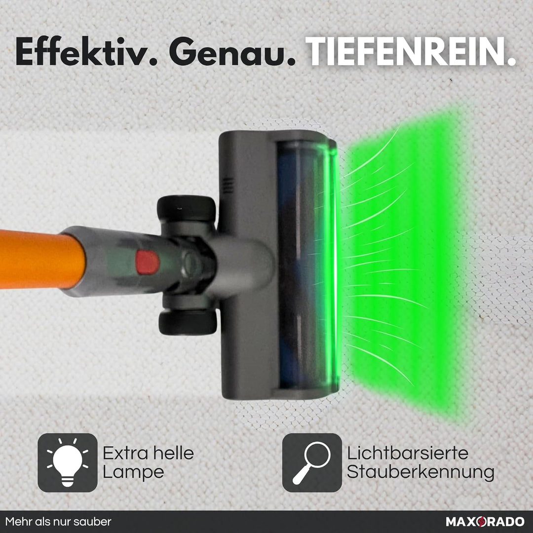 Komfort Turbodüse mit LED Beleuchtung für Dyson V7 V8 V10 V11 V15 Staubsauger I Beleuchtete Turbobür