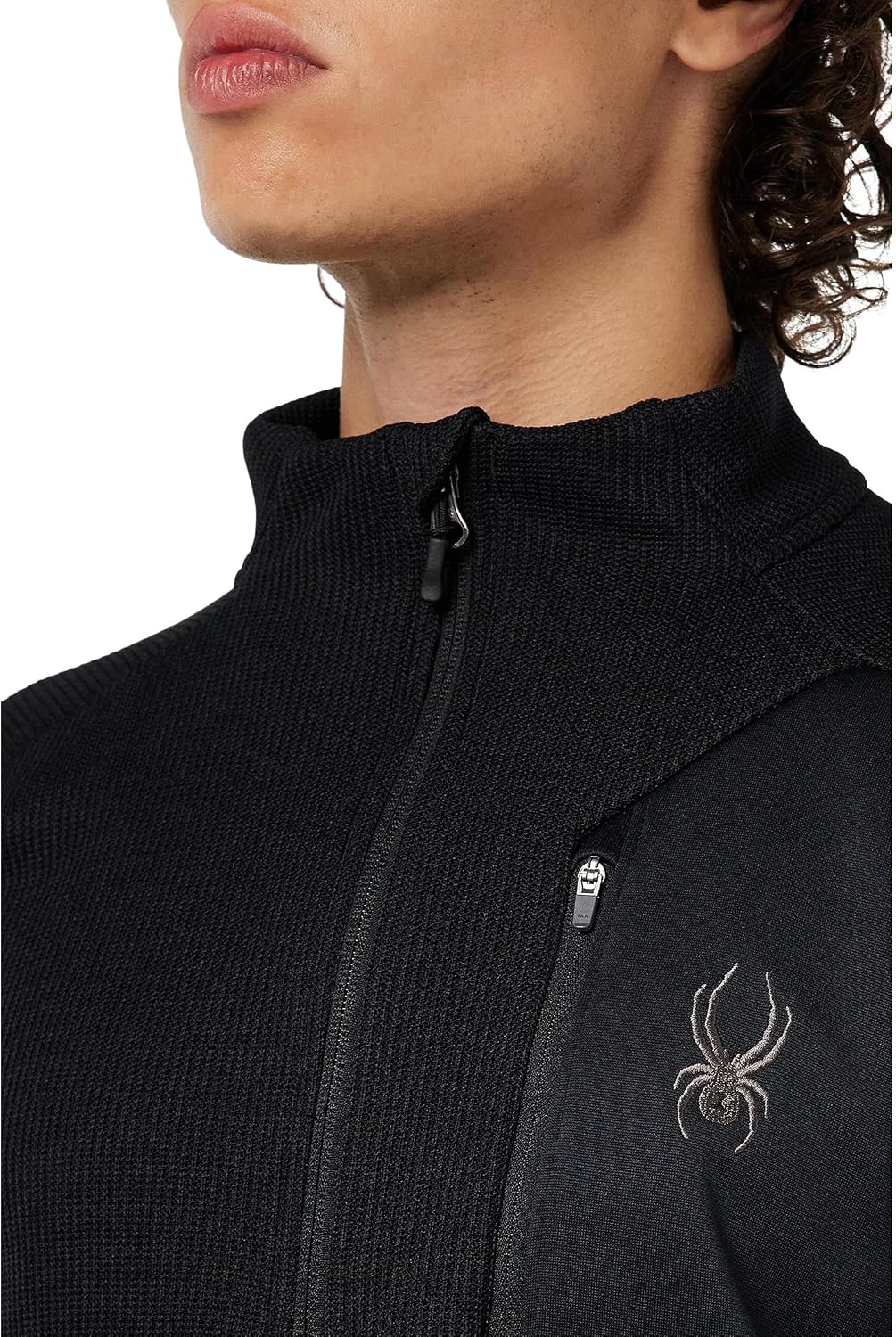 Spyder Herren Bandit 1/2 Zip Fleecejacke, S Schwarz