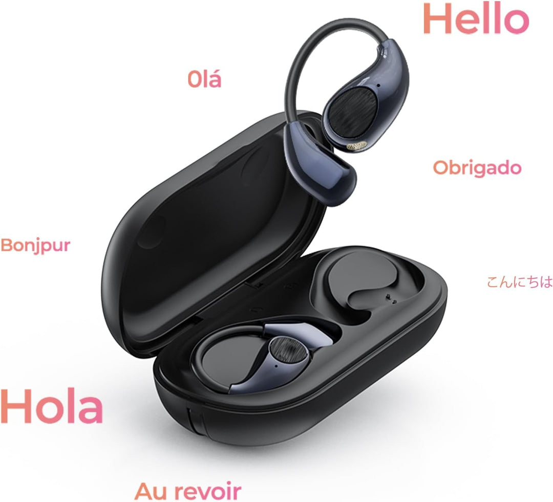 KI Kopfhörer Übersetzer, 3-in-1 Bluetooth 6.0 Echtzeit Sprachübersetzungs Kopfhörer, 135 Sprachen (m