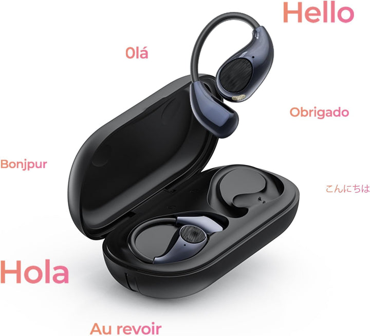 KI Kopfhörer Übersetzer, 3-in-1 Bluetooth 6.0 Echtzeit Sprachübersetzungs Kopfhörer, 135 Sprachen (m